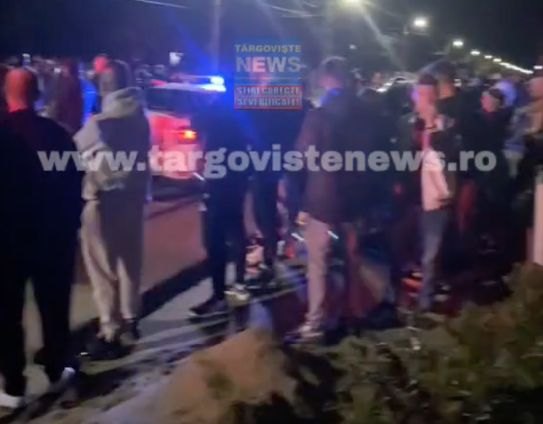 VIDEO – Scandal cu bâte și topoare, la Băleni. O mașină de teren a fost vandalizată, iar proprietarul a fost bătut